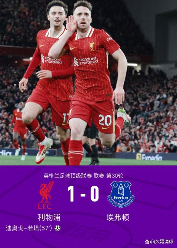 利物浦客场大胜，继续领跑积分榜